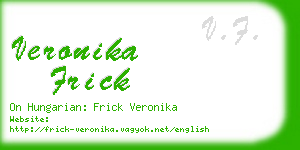 veronika frick business card